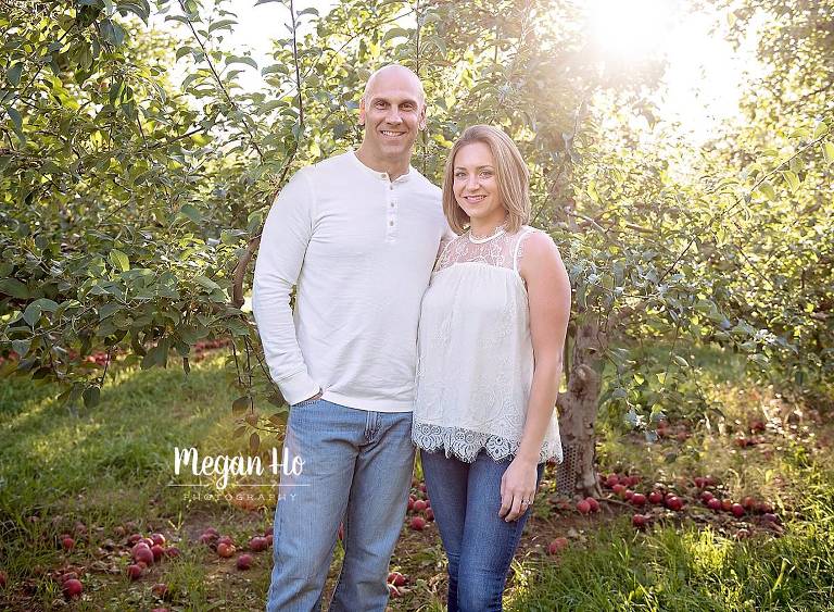 fall nh evening session with gorgeous couple in white 