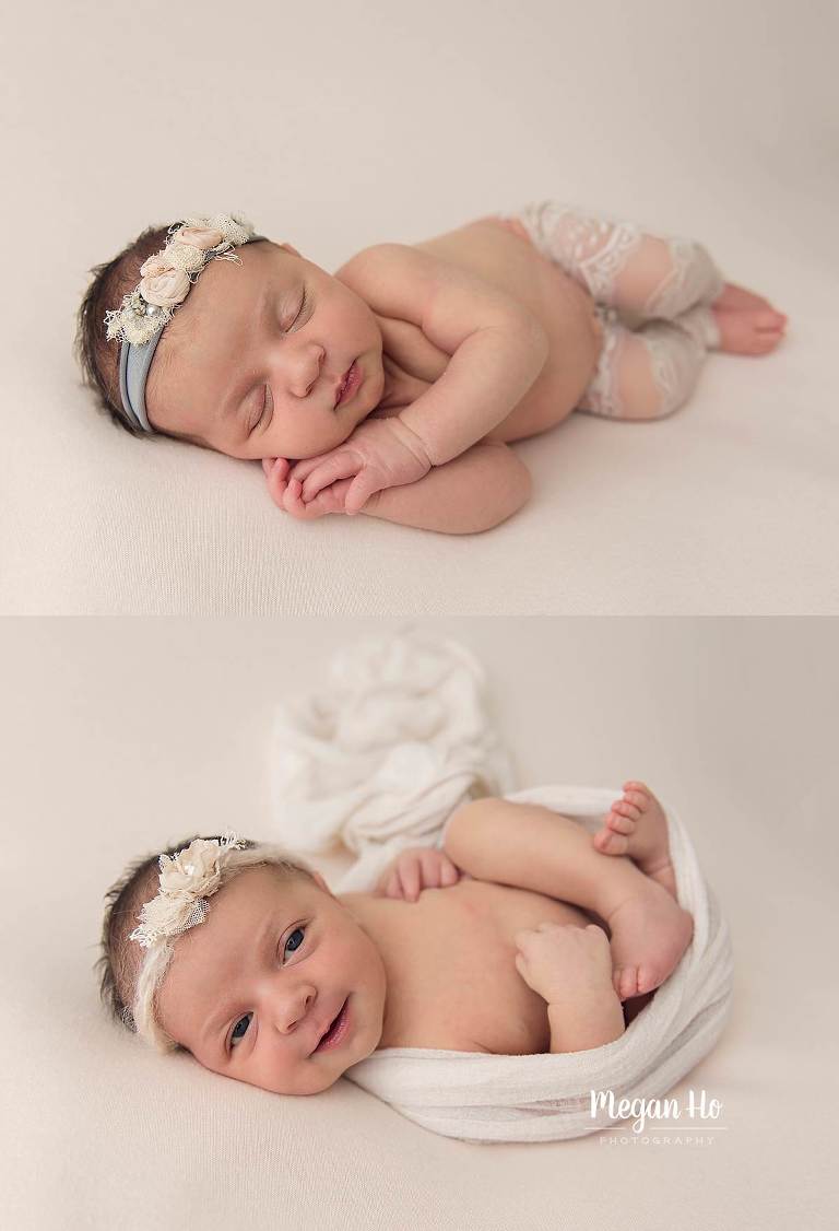 beautiful newborn session baby girl in southern New Hampshire studio session